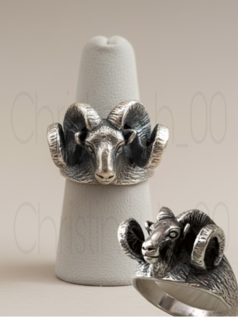 ULTRA rare James Avery ram rams head mount Aries